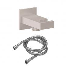 California Faucets 9126-78-PC - Wall Mounted Handshower Kit - Rectangle Base