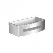 California Faucets 9453W-PSS - Contemporary Rectangular Shower Basket with White Insert