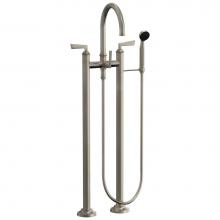 California Faucets 8608-ETF.18-RBZ - Floor Mount Tub Filler High Spout