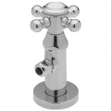 California Faucets 9000-62-PC - Deluxe Angle Stop with Flange and Decorative Handle