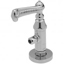 California Faucets 9001-30X-MOB - Deluxe Angle Stop with Flange and Decorative Handle