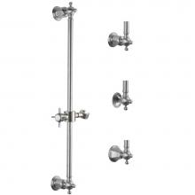 California Faucets SB-67-RBZ - Multi-Series Wall Mounted Slide Bar