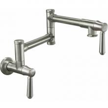 California Faucets K10-200-33-MBLK - Pot Filler - Dual Handle Wall Mount - Traditional