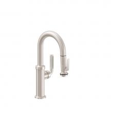 California Faucets K30-101SQ-KL-RBZ - Pull-Down Prep/Bar Faucet with Squeeze Handle Sprayer