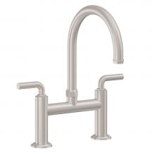 California Faucets K30-120-TX-PC - Bridge Kitchen Faucet - Arc Spout