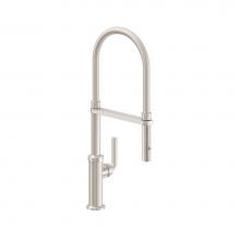 California Faucets K30-150-KL-MOB - Culinary Kitchen Faucet with Squeeze or Button Sprayer