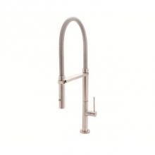 California Faucets K50-150-ST-MOB - Culinary Pull-Out Kitchen Faucet with Squeeze or Button Sprayer