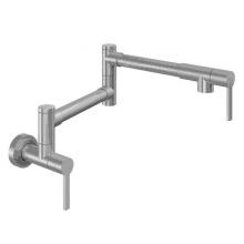 California Faucets K55-200-TG-MOB - Pot Filler - Dual Handle Wall Mount