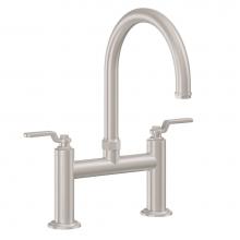 California Faucets K81-120-BL-PC - Bridge Kitchen Faucet - Arc Spout