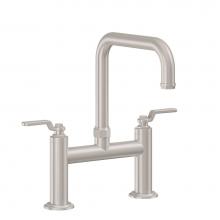 California Faucets K81-123-BL-PC - Bridge Kitchen Faucet - Quad Spout