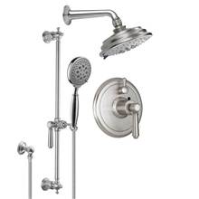 California Faucets KT03-33.20-RBZ - Montecito Styletherm 1/2'' Thermostatic Shower System with Hand Shower Slide Bar