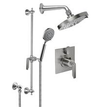 California Faucets KT03-45.18-RBZ - Rincon Bay Styletherm 1/2'' Thermostatic Shower System with Hand Shower Slide Bar