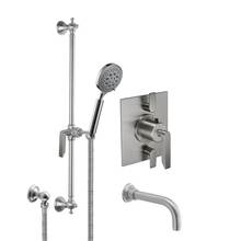 California Faucets KT06-45.25-RBZ - Rincon Bay Styletherm 1/2'' Thermostatic Shower System with Hand Shower Slide Bar and Tu