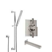 California Faucets KT06-77.18-RBZ - Morro Bay Styletherm 1/2'' Thermostatic Shower System with Hand Shower Slide Bar and Tub