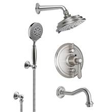 California Faucets KT07-33.18-RBZ - Montecito Styletherm 1/2'' Thermostatic Shower System with Hand Shower Hook and Tub Spou