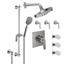 California Faucets KT08-45.20-RBZ - Rincon Bay Styletherm 3/4'' Thermostatic Shower System with Body Spray, Hand Shower on S