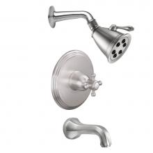 California Faucets KT10-47.20-PC - Monterey Pressure Balance Shower System with Single Showerhead and Tub Spout