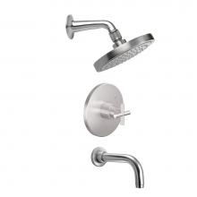 California Faucets KT10-65.20-PC - Tiburon Pressure Balance Shower System with Single Showerhead and Tub Spout