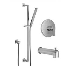 California Faucets KT11-77.20-PC - Morro Bay Pressure Balance Shower System with Hand Shower on Slide Bar and Tub Spout