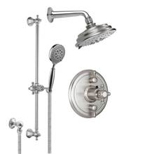 California Faucets KT13-47.18-RBZ - Monterey  Styletherm 1/2'' Thermostatic Shower System with Showerhead and Hand Shower on