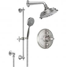 California Faucets KT13-47.18-PC - Monterey StyleTherm® 1/2'' Thermostatic Shower System with Showerhead and Handshowe