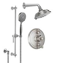 California Faucets KT13-48.20-RBZ - Miramar Styletherm 1/2'' Thermostatic Shower System with Showerhead and Hand Shower on S