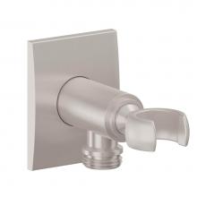 California Faucets SH-25-70-PC - Supply Elbow with Handshower Holder - Convex Base