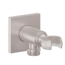 California Faucets SH-25-77-PC - Supply Elbow with Handshower Holder - Square Base