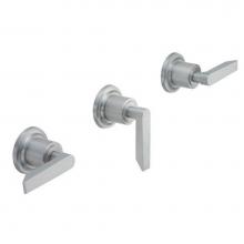 California Faucets TO-4503L-RBZ - 3 Handle Tub And Shower Trim Only