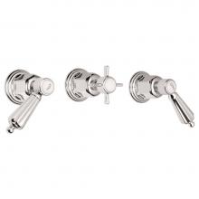 California Faucets TO-6803L-RBZ - 3 Handle Tub And Shower Trim Only