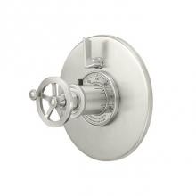 California Faucets TO-TH1L-85W-MOB - StyleTherm ® Round with Single Volume Control - Wheel Handle