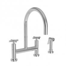 Newport Brass 1500-5412/65 - Kitchen Bridge Faucet with Side Spray