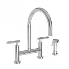 Newport Brass 1500-5413/65 - Kitchen Bridge Faucet with Side Spray