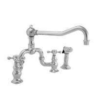 Newport Brass 9452-1/14 - Kitchen Bridge Faucet With Side Spray