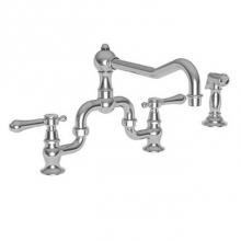 Newport Brass 9453-1/14 - Kitchen Bridge Faucet With Side Spray