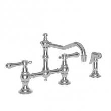 Newport Brass 9462/14 - Kitchen Bridge Faucet With Side Spray