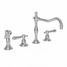 Newport Brass 973/14 - Kitchen Faucet With Side Spray