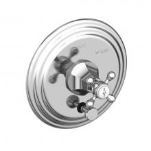 Newport Brass 5-1222BP/26 - Metropole Balanced Pressure Tub & Shower Diverter Plate with Handle