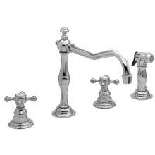 Newport Brass 943/14 - Kitchen Faucet With Side Spray