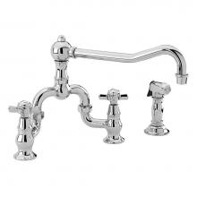 Newport Brass 9451-1/14 - Kitchen Bridge Faucet With Side Spray