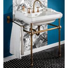 Herbeau 032570 - ''Monarque'' Metal Washstand Only in Weathered Brass