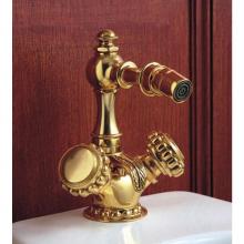 Herbeau 223347 - ''Pompadour'' Single-Hole Bidet Set in French Weathered Brass