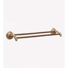 Herbeau 232347 - ''Pompadour'' 30-inch Double Towel Bar in French Weathered Brass