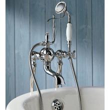 Herbeau 303055 - ''Royale'' Exposed Tub and Shower Mixer Deck Mounted in Polished Brass