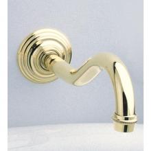 Herbeau 303755 - ''Royale'' Wall Spout in Polished Brass