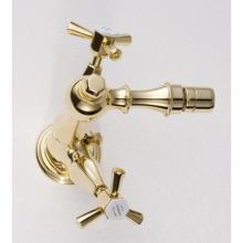 Herbeau 361047 - ''Monarque'' Single-Hole Bidet Mixer with Pop-up Waste in French Weathered Bra