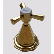 Herbeau 364547-T - ''Monarque'' 1/2 Wall Valve - Trim Only in French Weathered Brass, -Trim Only