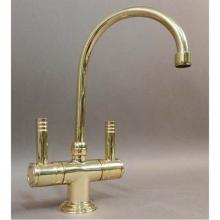 Herbeau 280147 - ''Lille Single Hole Lavatory Mixer with Ceramic Cartridge in French Weathered Brass