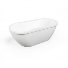 Neptune 220020-C-125-001 - Berlin F2 3266 AFR Acrylic Freestanding Center Drain Activ-Air Bathtub in White