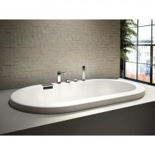 Neptune 220138-000-001-000 - Tao 7236 Acrylic Drop-In Center Drain Bathtub in White